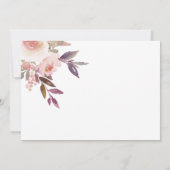 Cartes d'invitation Fleurs et Lanterne en Fer Rust (Dos)
