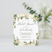 Cartes d'invitation Floral Greenery pour Mariage à (Debout devant)