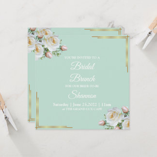Cartes d'invitation florales Glam Lux