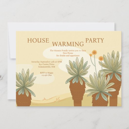 Cartes d'invitation Fraailejon Plantes (Devant)