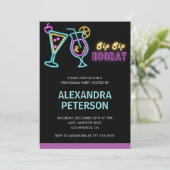 Cartes d'invitation Friendsmas Cocktail Neon Glow (Debout devant)