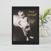 Cartes d'invitation Garçon Boudeur Origine de l'Ho (Debout devant)