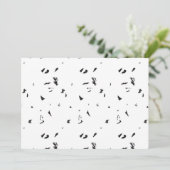 Cartes d'invitation gothiques minimales | Style mo (Debout devant)