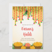 Cartes d'invitation Groom Haldi numériques, invita (Devant)