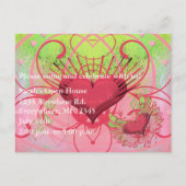 Cartes d'invitation Grunge Winged Hearts 2010 (Dos)