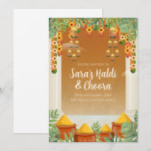 Cartes d'invitation Haldi Cartes d'invitation Choo (Devant / Derrière)