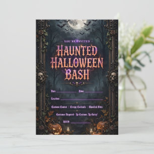 Cartes d'invitation Halloween