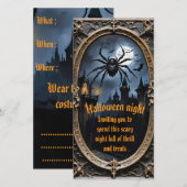 Cartes d'invitation Halloween (Devant / Derrière)