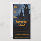Cartes d'invitation Halloween (Dos)