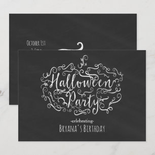 Cartes d'invitation Halloween Citrouille Élégantes