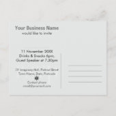 Cartes d'invitation Hot Pink Modern Diva Office Pa (Dos)