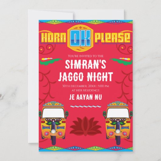 Cartes d'invitation Jaggo & invitations numériques (Devant)