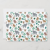 Cartes d'invitation jungle (Dos)