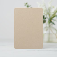 Cartes d'invitation Kraft 8,9 x 12,7 cm sur mesure