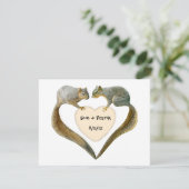 Cartes d'invitation Love Squirrels (Debout devant)