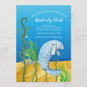 Cartes d'invitation Manatee