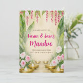 Cartes d'invitation Mandap Mahurat Invitations Man (Debout devant)