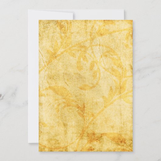 cartes d'invitation mariage de automne rustique (Dos)