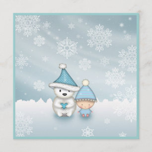 Cartes d'invitation mignonnes pour une baby shower