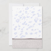 Cartes d'invitation Modern Bridal Shower Blue Rain (Dos)