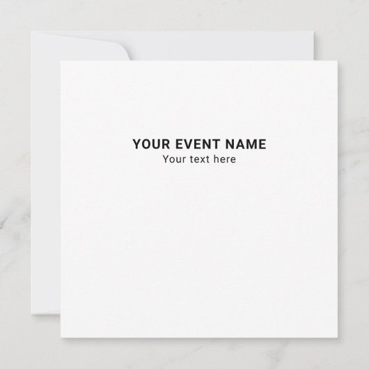 Cartes d'invitation modernes (Dos)