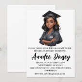 Cartes d'invitation modernes et simples pour une c (Devant / Derrière)