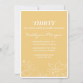 Cartes d'invitation modernes pour 30 ans Brunch Ja (Devant)