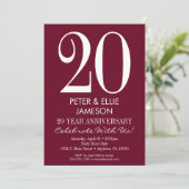 Cartes d'invitation modernes pour anniversaire de  (Debout devant)