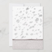 Cartes d'invitation Modernes pour Mariage Argent P (Dos)