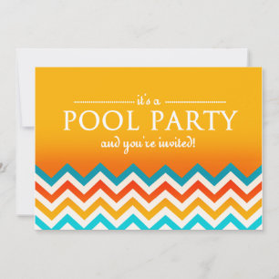 Cartes d'invitation modernes pour une fête au bord