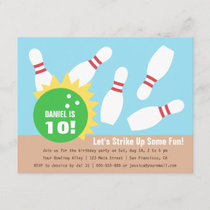 Cartes d'invitation modernes pour une fête d'anniv
