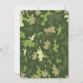 Cartes d'invitation modifiables pour l'armée (Dos)