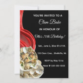Cartes d'invitation modifiables pour un repas de p (Devant)