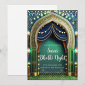 Cartes d'invitation musulmanes Dholki et invitatio (Devant / Derrière)