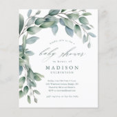 Cartes d'invitation neutres pour bébé au thème d'e (Devant)