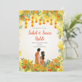 Cartes d'invitation numériques Pithi et invitation (Debout devant)