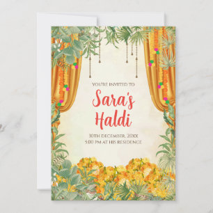 Cartes d'invitation numériques pour Haldi Invitati