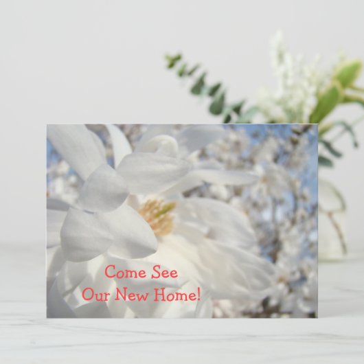 Cartes d'invitation Open House (Debout devant)