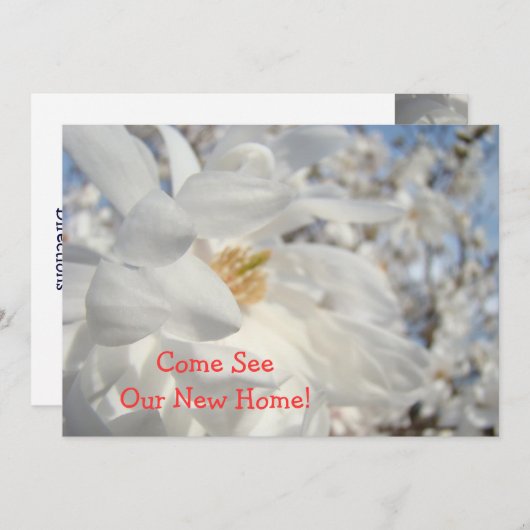 Cartes d'invitation Open House (Devant / Derrière)