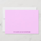 Cartes d'invitation Papillon (Dos)