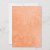 Cartes d'invitation Papillon Coing Orange Robe Flo (Dos)