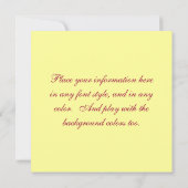 Cartes d'invitation Papillon Monarque (Dos)