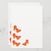 Cartes d'invitation/Papillons (Devant / Derrière)
