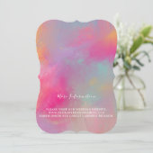 Cartes d'invitation Pastell Passion (Debout devant)