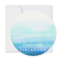 Cartes d'invitation Pastels Romantiques pleines de