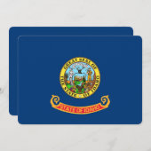 Cartes d'invitation patriotiques avec Drapeau de l (Devant / Derrière)