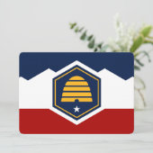 Cartes d'invitation patriotiques avec drapeau de l (Debout devant)