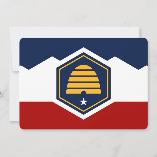 Cartes d'invitation patriotiques avec drapeau de l (Devant)