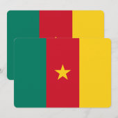 Cartes d'invitation patriotiques avec drapeau du C (Devant / Derrière)