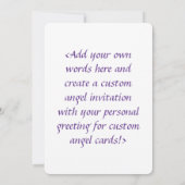 Cartes d'invitation personnalisées Ange Gardien Cœ (Dos)